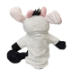 Preview: Handspielpuppe Kuh Handpuppe mit Klappmaul weiß-schwarz