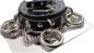 Preview: Echtleder Halsband | Gothic - Clubware - Harajuku mit O-Ringen und Ketten Schwarz