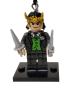Preview: President LOKI LOZ Schlüsselanhänger Set mit Waffen Lego Motiv Handy Anhänger