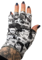 Preview: Manga Ahegao Motiv Handschuhe Manga Print Motiv Fingerlose Unisex Handschuhe