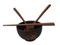 Preview: Mein Nachbar Totoro Ramen Schüssel Bowl Set aus Holz Studio Ghibli