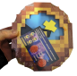 Preview: Minecraft inspirierte Kompass Uhr 3D 24h Wand Tisch Deko