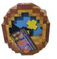 Preview: Minecraft inspirierte Kompass Uhr 3D 24h Wand Tisch Deko