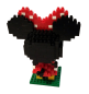 Preview: Minnie Mouse Bausteine 280 Stück - iBlock Fun LOZ Diamond - Micro Block Set mit Box