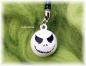 Preview: Nightmare Before Christmas Jack Skellington Glöckchen Schelle Weiß