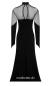 Preview: Maxi Damenkleid Necessary Evil Amaterasu Mesh Vampir Kleid schwarz