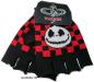 Preview: Nightmare Before Christmas Handschuhe Rot-Schwarz Karo