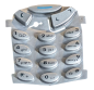 Preview: Original Nokia 3310 3330 Handyhülle Grau Blau komplett