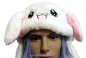 Preview: Anime Samtplüsch Hasen/Kaninchen Mütze | Ohren Beweglich Kawaii