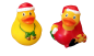 Preview: Weihnacht*s Quietscheentchen Set Badeente Weihnachtsmütze