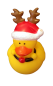 Preview: Weihnacht*s Quietscheentchen Badeente Weihnachtsmütze Elch