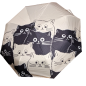 Preview: Regenschirm und UV Sonnenschirm  -  Anime Katzen - Taschenschirm Knirps Unisex
