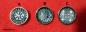 Preview: Runen Futhark Vikings Snap Lederarmband Schwarz mit Glascabochon