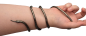 Preview: Modeschmuck Unisex Schlangenhalskette Gliederkette oder Armband individuell formbar