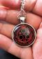 Preview: Silent Hill Logo Kette Rot Silber Glas Cabochon
