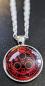 Preview: Silent Hill Logo Kette Rot Silber Glas Cabochon