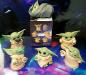 Preview: Star Wars Yoda 3D Metall Anhänger SET Grogu Sammel Figur Boba Fett
