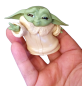 Preview: Star Wars Yoda 3D Metall Anhänger SET Grogu Sammel Figur Boba Fett