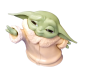 Preview: Star Wars Yoda 3D Metall Anhänger SET Grogu Sammel Figur Boba Fett