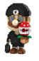 Preview: Super Mario Brs.Nano Blocks mit Piranha-Pflanze Black Mario 920 St.