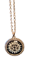 Preview: Supernatural Anti Dämonen Pentagramm Tattoo Kette Silber Glas Cabochon
