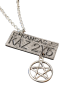 Preview: Supernatural Dean Winchester Kette Impala Kansas KAZ 2Y5 mit Pentagram Silber