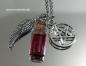 Preview: Supernatural Pentagramm Castiel Flügel  Mini Flasche Wächter  Winchester Kette