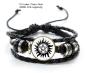 Preview: Supernatural Anti Dämonen Pentagramm Armband Glas Cabochon weiß