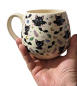 Preview: Süßer gruseliger Keramik Kaffee-Tee Pott mit Katzen Fledermaus-Print