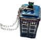 Preview: Tardis Police Box Doctor Who Tardis 3D Halskette oder Taschenanhänger Metall