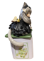 Preview: Tea Time Cats Set mit Tee Dose weiß Sammel PVC Figur sitzend