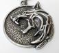Preview: The Witcher Gerald Wild Hunt Motiv Wolf 3D Medallion Kette Edelstahl