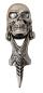 Preview: Totenkopf Gliederring Punk Gothic Ring Antik Silber