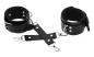 Preview: Unisex Leder Nieten Armband | D Ring - Armband mit Riemen Karabiener Schwarz Silber -  Gothic - Club - Harajuku