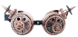 Preview: Steampunk /Cyber Flieger - Schweißerbrille Spikes-Zahnräder Farbenwahl
