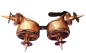 Preview: Steampunk /Cyber Flieger - Schweißerbrille Spikes-Zahnräder Farbenwahl