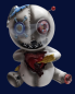Preview: Voodoo Puppe Räucherfigur - Stecknadeln Herz - Steinzeug - Räucherkegel