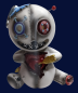 Preview: Voodoo Puppe Räucherfigur - Stecknadeln Herz - Steinzeug - Räucherkegel