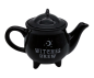 Preview: Witches Brew Schwarze Keramik Teekanne Hexen Teekanne