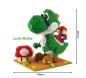 Preview: Yoshi mit Super Mario Nano Blocks Super Mario Bros. BIG Yoshi mit Standplatte 2209 Steine