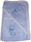Preview: Kleinkinder Bademantel Set 3 Tlg. Hellblau 74/80