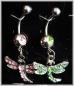 Preview: Bauchnabelpiercing 1.6 / 14 G Libelle mit Kristallsten