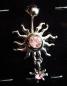Preview: Bauchnabelpiercing 1.6 / 14 G Kristall Tribal Sonne