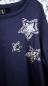Preview: Sweetshirt | Gr. 50 Dunkelblau | Chiffon | Pailletten-Sterne