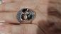 Preview: Unisex Totenkopf Ring Silberfarben Biker/Gothic
