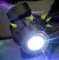 Preview: INDUSTRIAL, CYBER ,Club GASMASKE LED und UV Spikes Neon Unisex Blau