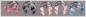 Preview: Hufeisen Cone Spitze UV Piercing Candy Stripe18G 1.0 mm