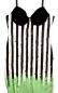 Preview: Killstar Beetlejuice Distressed Stripe Bleistift Kleid