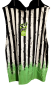 Preview: Killstar Beetlejuice Distressed Stripe Bleistift Kleid