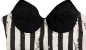 Preview: Killstar Beetlejuice Distressed Stripe Bleistift Kleid
